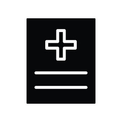 Medical report icon design template