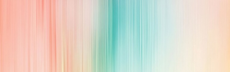 Fototapeta premium Vertical gradient lines in vibrant turquoise and peach hues for modern backgrounds and abstract designs