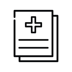 Obraz premium Medical report icon design template