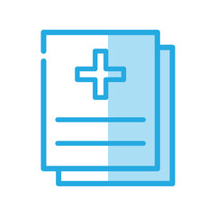 Fototapeta premium Medical report icon design template