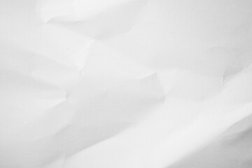 White Paper Texture background. Crumpled white paper abstract shape background with space paper for text