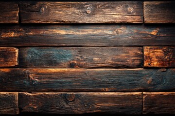 Beautifully Aged and Weathered Wooden Planks Creating a Rustic Textured Backdrop