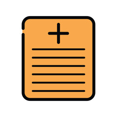 Obraz premium Medical report icon design template