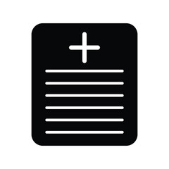 Medical report icon design template