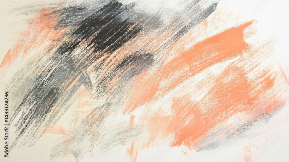 Aufkleber Elegant pencil strokes wash with transparent layers create a delicate abstract background, perfect for artistic designs.