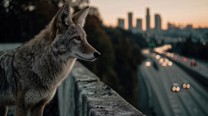 Coyote on a Rooftop