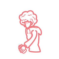 vector illustration of boy