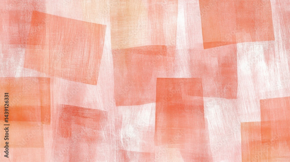 Poster abstract pencil strokes design with overlapping rectangles in orange and white, suitable for backgro