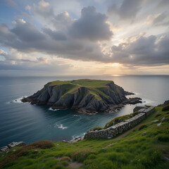 Fototapeta premium Inishmore or Inis Mor, the largest of the Aran Islands in Galway Bay, Ireland.