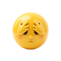 Fototapeta premium Smiley face expressing subtle emotions.