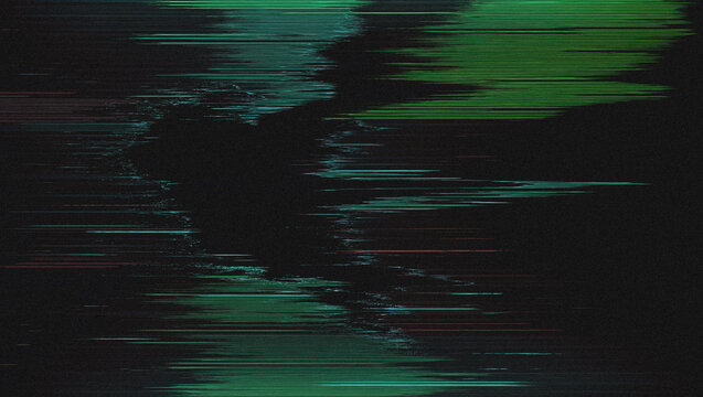 Digital Glitch Art, Screen Error Effect, VHS Noise Texture, Pixel Corruption, Cyberpunk Visual, Broken Signal Background