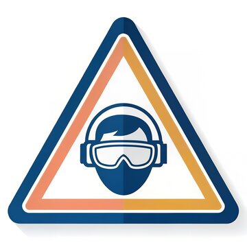 safety goggles warning sign clip art preview