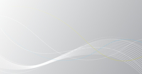 Subtle Gray Gradient Background with Flowing Lines Design, Ideal for Web Templates, Business Presentations, or Modern Art Projects, High-Resolution Graphic Element