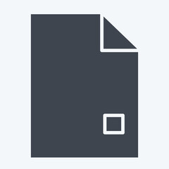 Icon Report. related to Audit symbol. glyph style. design editable