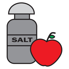 salt and apple