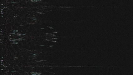 Glitch Screen Effect, Digital Noise, VHS Retro Style, Technology Error, Corrupted Data Visual,...