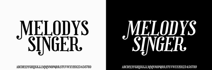 Elegant Modern Serif Condensed Font Uppercase And Number. Typeface Luxury Classic Lettering Minimal Fashion Designs. Typography fonts regular decorative vintage concept. vector illustration