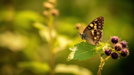 Obraz premium butterfly on a flower
