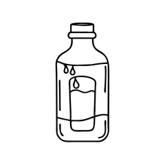 cold brew bottle icon, cold brew bottle line art - simple line art of cold brew bottle, perfect for cold brew bottle logos and icons