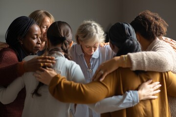 Women Supporting Each Other in a Circle of Compassion  