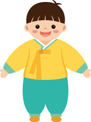 한복을 입은 남자 어린이