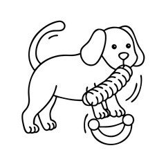 dog s favorite toy icon