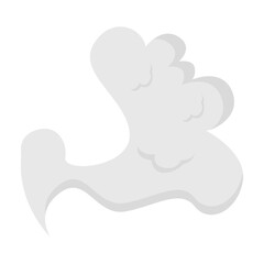 Smoke Clouds Element in Abstract Design. Vector Illustration. 