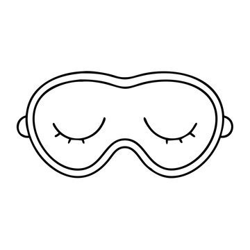 recommend clip art: eye mask for sleeping icon, eye mask for sleeping line art - simple line art of eye mask for sleeping, perfect for eye mask for sleeping logos and icons
