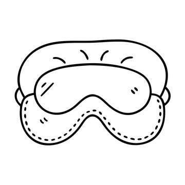 recommend clip art: eye mask for sleeping icon, eye mask for sleeping line art - simple line art of eye mask for sleeping, perfect for eye mask for sleeping logos and icons