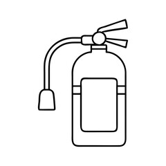 fire extinguisher icon, fire extinguisher line art - simple line art of fire extinguisher, perfect for fire extinguisher logos and icons
