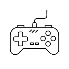 game controller icon, game controller line art - simple line art of game controller, perfect for game controller logos and icons
