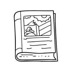 graphic novel icon, graphic novel line art - simple line art of graphic novel, perfect for graphic novel logos and icons