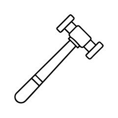 hammer icon, hammer line art - simple line art of hammer, perfect for hammer logos and icons