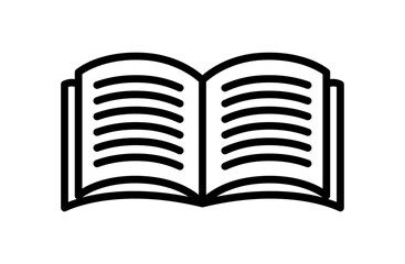 本のシンプルアイコンベクターイラスト