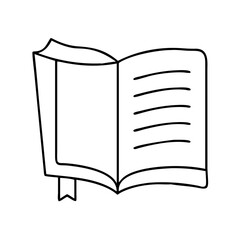book illustration icon, book illustration line art - simple line art of book illustration, perfect for book illustration logos and icons