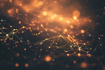 94. abstract technology background with glowing lines