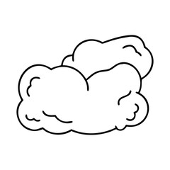 cloud pillow icon, cloud pillow line art - simple line art of cloud pillow, perfect for cloud pillow logos and icons