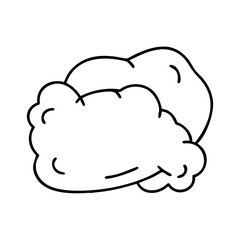 cloud pillow icon, cloud pillow line art - simple line art of cloud pillow, perfect for cloud pillow logos and icons