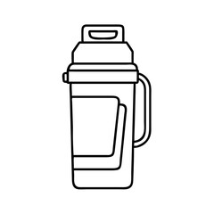 coffee thermos icon, coffee thermos line art - simple line art of coffee thermos, perfect for coffee thermos logos and icons