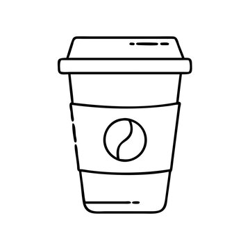 recommend clip art: coffee to go cup icon, coffee to go cup line art - simple line art of coffee to go cup, perfect for coffee to go cup logos and icons