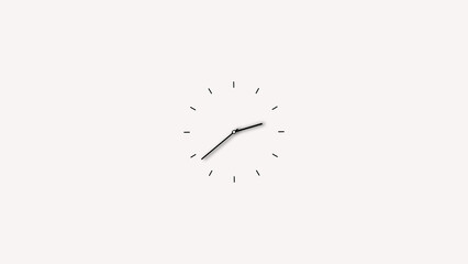 Abstract clock icon illustration. Digital and analog clock 24 hours isolated on white background.
