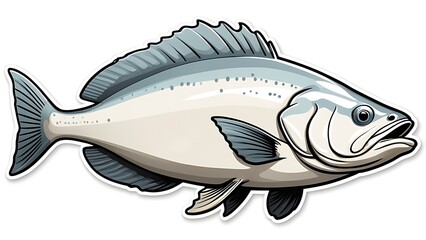 fish isolated on white background