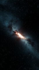 Fototapeta premium Surreal Cosmic Dreams: Abstract Space Energy and Galaxy Formations in Dark Environments