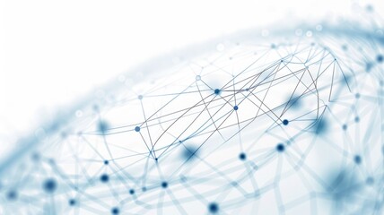 The abstract picture of geometric shape particle connected with thin line to become bigger geometry structure. Diagram built by connecting of micro dust symbolized molecule system of objects. AIG53.