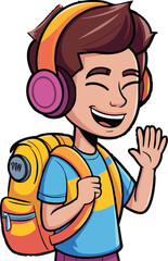 cartoon illustration of a man