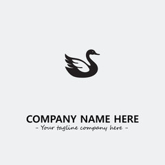 Flower illustration black and white for logo company vector image