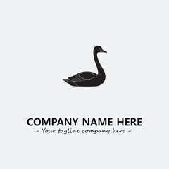 Flower illustration black and white for logo company vector image