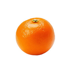 Fresh orange tangerine placed on a clean transparent background showcasing its vibrant color and texture, orange tangerine on transparent background