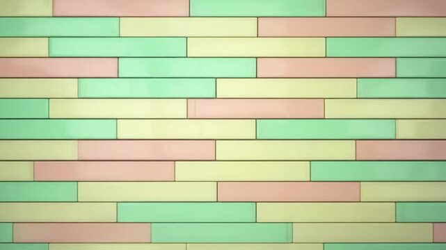 Colorful Rectangles Forming Abstract Wall Pattern Background