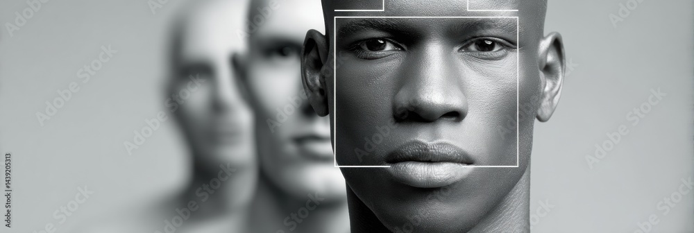 Poster Cutting-Edge Digital Identity Verification AI-Powered Biometric Facial Recognition Technology Transforming Security Surveillance and Personal Authentication Paradigms